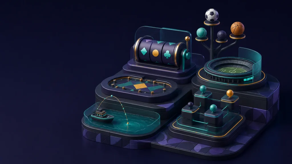 Ecossistema digital da 98a organizado por jogos e tarefas de conta
